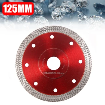 

125mm Super Thin Diamond Porcelain Saw Blade Diamond Cutting Disc For Cutting Porcelain Tiles Tool 22.23mm Bore