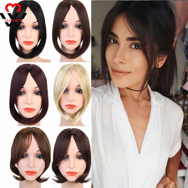 Dlinnye Volosy Manwei Na Zastezhke Speredi Nakladnye Volosy S Bokovoj Bahromoj Naturalnye Sinteticheskie Volosy Aliexpress Mobile