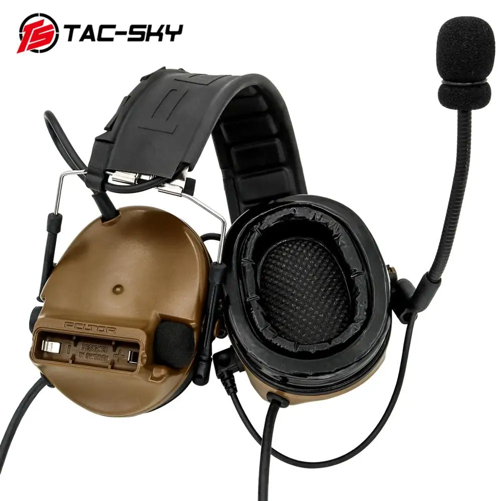 TAC SKY COMTAC III силиконовые наушники с двойной передачей для охоты на открытом
