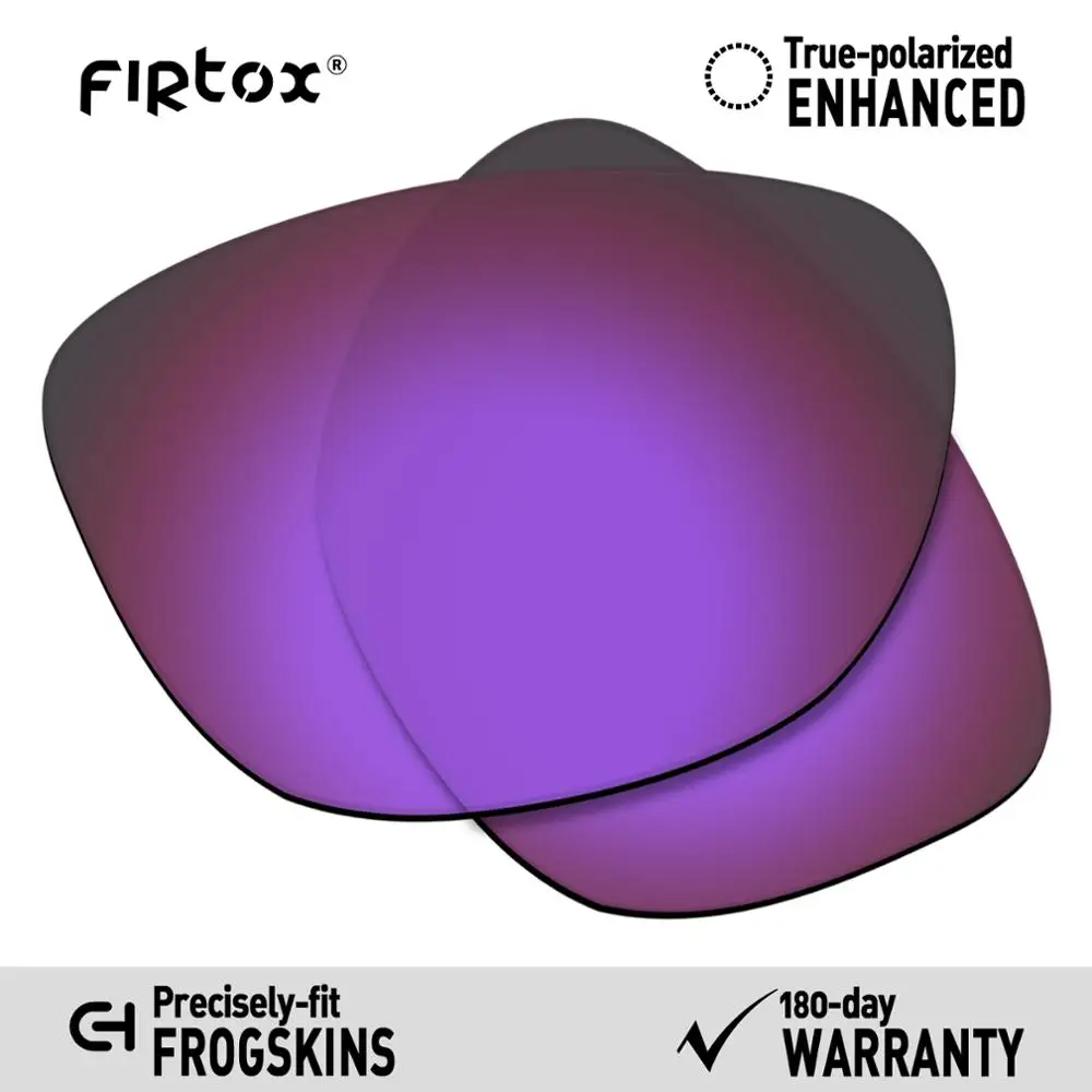 Purple-Polarized Firtox настоящие поляризованные Сменные рассеиватели UV400 для солнцезащитных очков-солнцезащитных очков Оукли Frogskins OO9013(Только Совместимые линзы)-несколько цветов - Цвет линз: Purple-Polarized