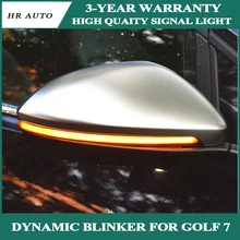 Автомобильные аксессуары для V W Golf 7 GOLF7 MK7 7 GT I R динамический мигающий светодиодный сигнал поворота полудымчатый светильник для TouranL боковое зеркало