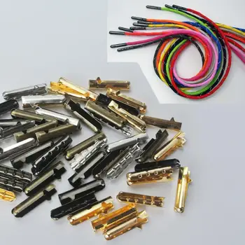 

100pc Women Men Shoe Lace Tips Replacement Head For Shoestrings Bullet Aglets Round Accessories For DIY Shoelaces