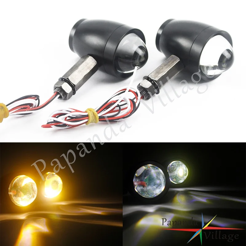 

Universal Motorcycle LED Turn Signal Indicators Light Amber Blinker Light led Bright Lamp For Harley Honda Yamaha Street Bikes