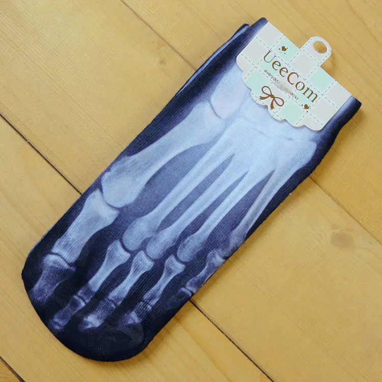 Women Short Socks 2 Pair/lot 3D Print Funny Novelty Socks Women Cotton Summer Short Ankle Socks - Цвет: 02