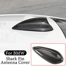 Fibra de carbono Real para BMW M2 M3 M4 123456 serie 7 X1 X2 F22 F30 F34 F80 F87 F32 F36 F82 G11 G20 G28 G30 alerón con forma de aleta de tiburón cubierta