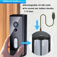 Tuya WiFi Doorbell Camera Outdoor Waterproof IP65 Wireless Video Doorbell Battery Security Protection Door Phone Alexa SmartLife - Image 2