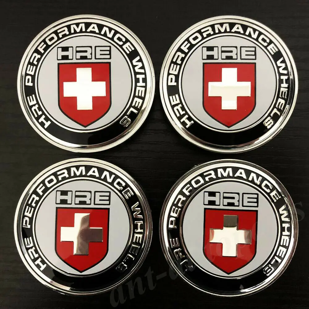 

4pcs 68mm HRE PERFORMANCE Car Wheels Center Hub Cap Badge Emblem Decal Sticker