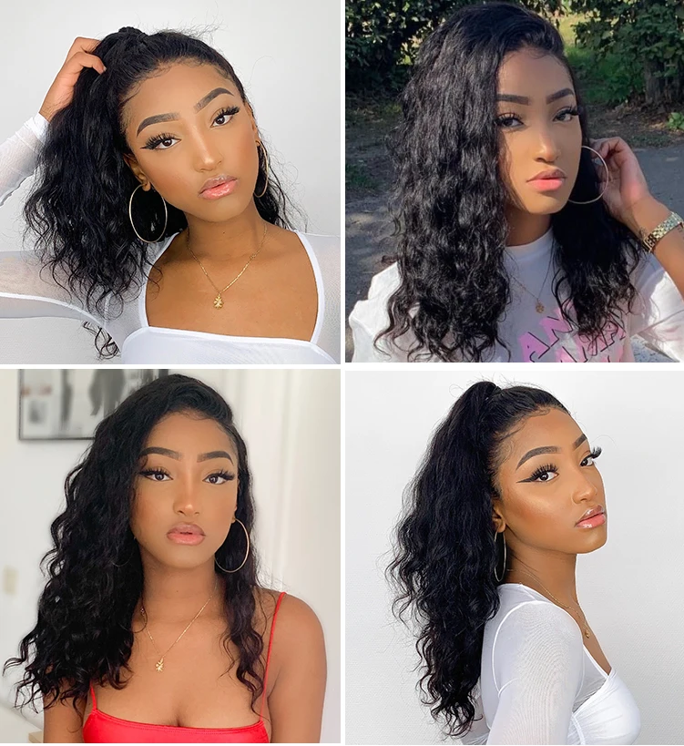 6x13 Brazilian Curly Bob Wig Short Lace Front Human Hair Wigs 150% Density ALIPOP Remy Lace Front Wig Pre Plucked Lace Wig
