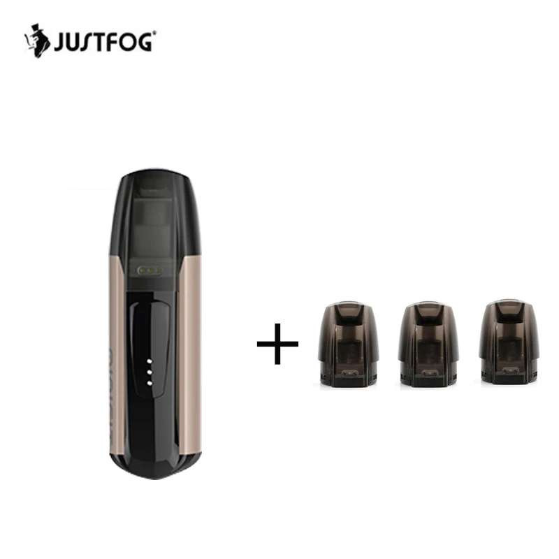 bronze with 3pod Хит, стартовый набор Justfog minifit, 1,5 мл, емкость для электронных сигарет, 370 мА/ч, все в одном аккумуляторе, набор для электронных сигарет - Цвет: bronze with 3pod