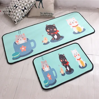 

Absorbent Bathroom Carpet Foot Mat Carpet Cat Doormat Outdoor Rugs Rubber Floor Mat Non-slip Kitchen Rug Entrance Mats