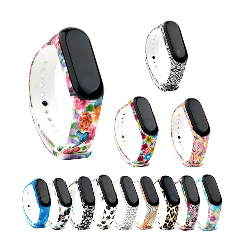 Ремешок Xiaomi mi band 3/4 водонепроницаемый спортивный сменный Браслет для 4 |