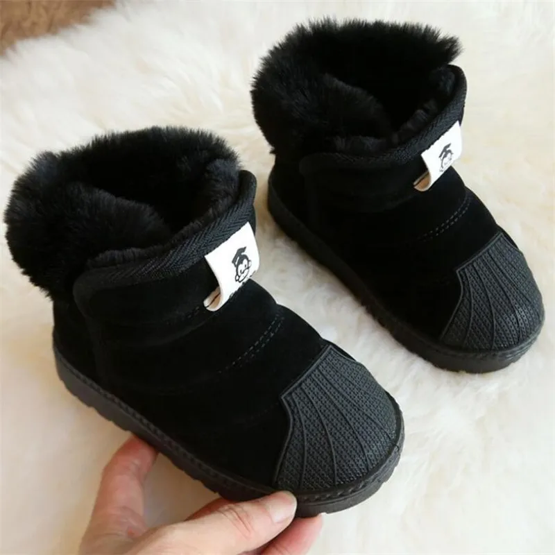 MHYONS/зимние ботинки для маленьких девочек и мальчиков; теплые уличные детские ботинки; водонепроницаемые Нескользящие Детские Плюшевые ботинки; хлопковая обувь для младенцев