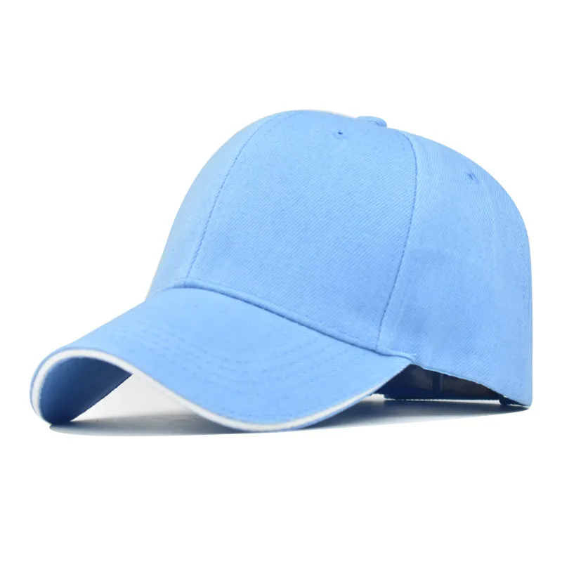 Baseball Cap Snapback Hat Polyester Thick Spring Autumn Cap Pure color cap keep warm Hip Hop Fitted Cap For Men Women wholesale 2