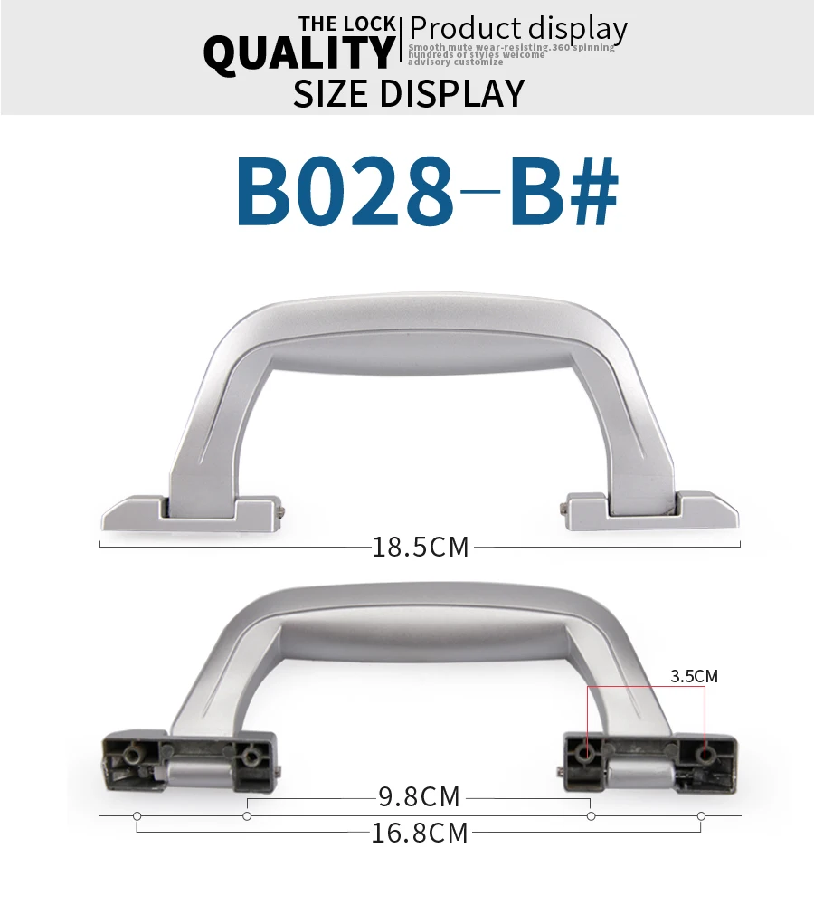 Luggage Accessories, Handles, Retractable Handles, Pull Handles, Universal Handles, Metal Head Buckle Seat, Luggage Handle
