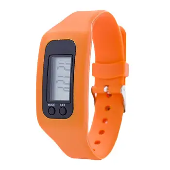 

Kids Digital Pedometer Run Step Walking Distance Calorie Counter Bracelet Watch Silicone Acrylic Pin Buckle Unisex Kids Digital