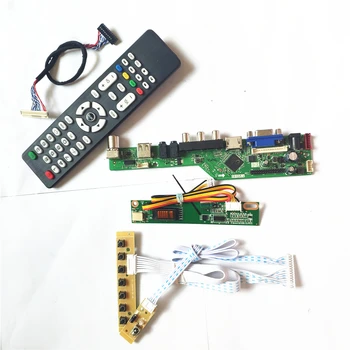 

For LP141E2-A1 LP141E3-A1M1 VGA HDMI AV USB 1CCFL 30Pin LVDS T.V56 controller board LCD display Remote+Inverter+keyboard DIY kit
