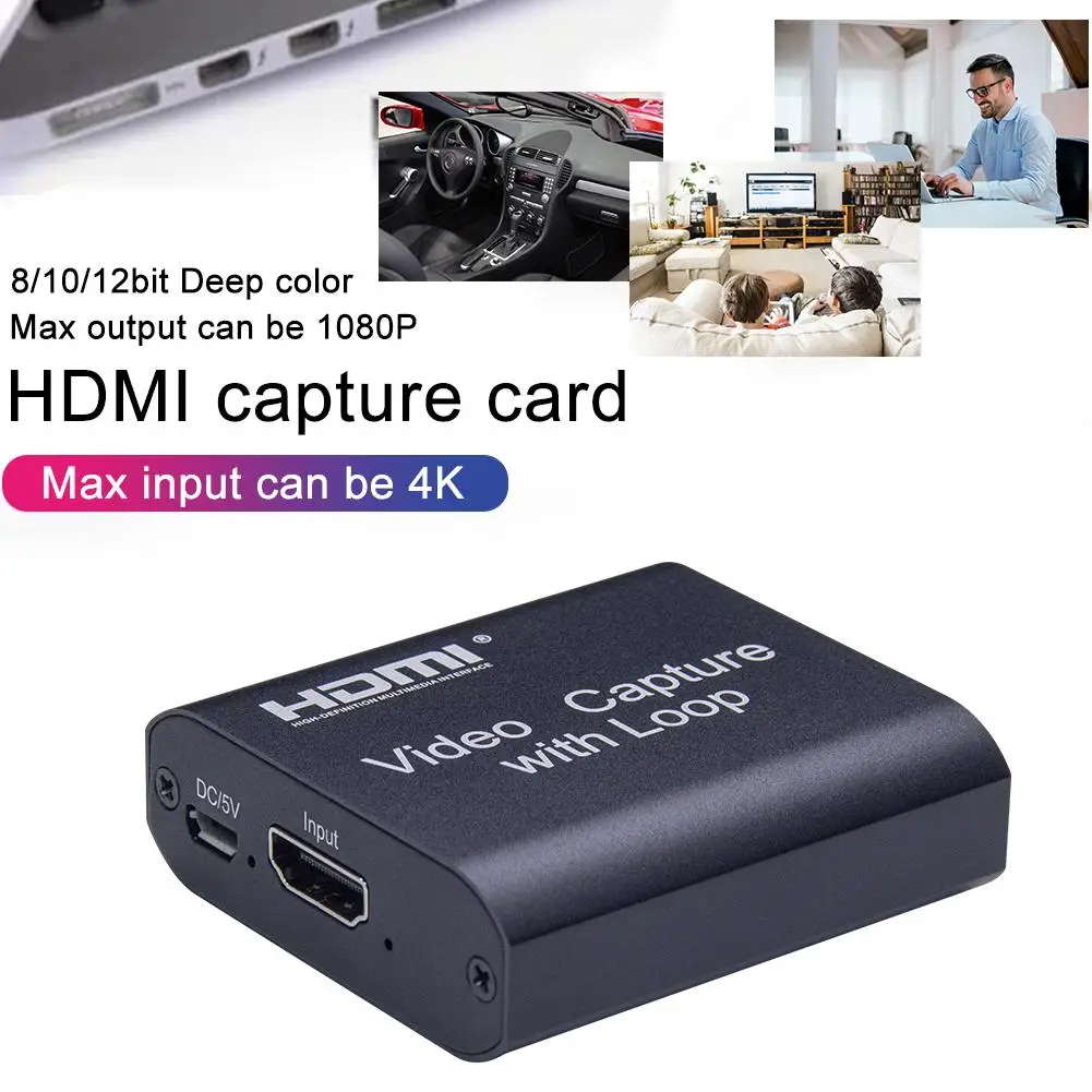 4K Grafica Scheda Di Acquisizione Hdmi A Usb 2.0 Placa De Video Recorder Box Per In Diretta Streaming Video Di Registrazione Hdmi Convertitore Digital