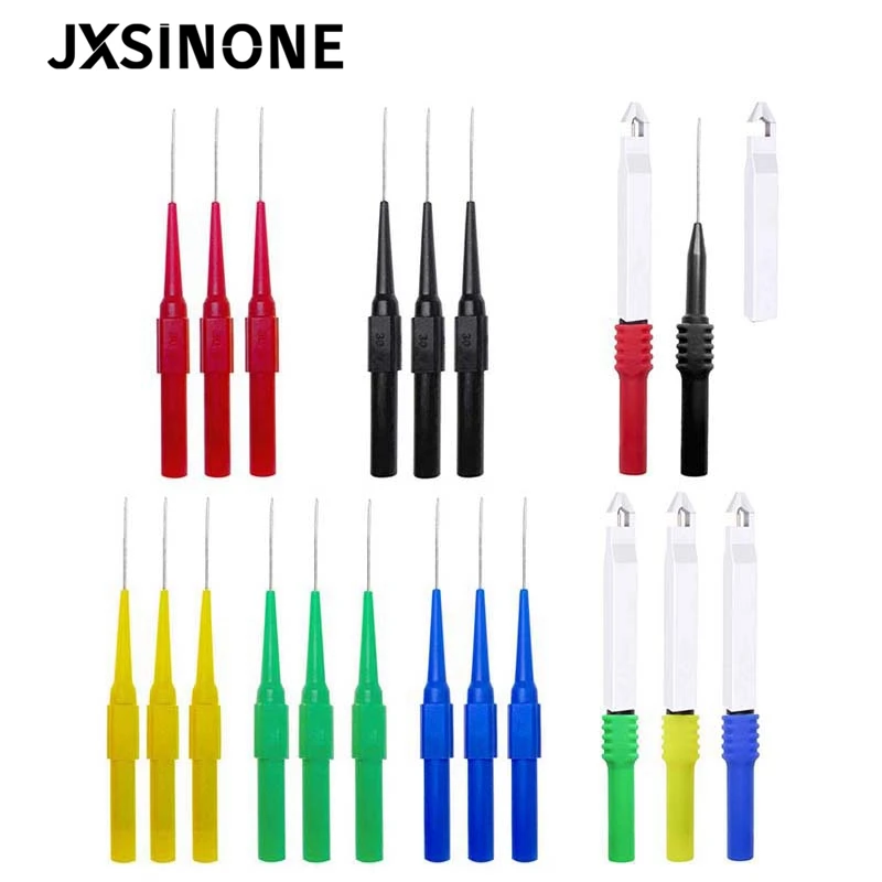 

JXSINONE P50007 20 шт. тест набор зондов изоляция обратной зонды пирсинг Неразрушающий штифт для автомобиля/мультиметра тест ing