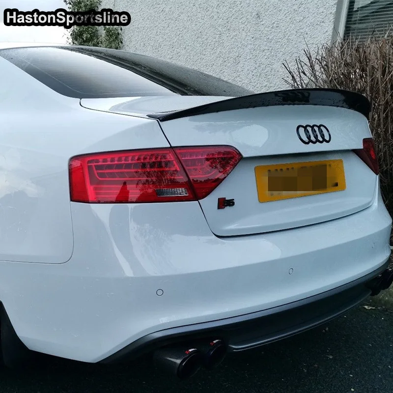 A5 S5 HK стиль углеродное волокно задний спойлер крыло для Audi 2 двери 2008 ~ 2015|Спойлеры