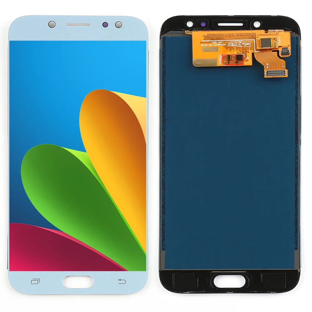 blue Для Samsung Galaxy J7 j730 Pro Высокое качество ЖК-экран яркость регулируемая быстрая и безопасная логистика поврежденная повторная отправка - Цвет: blue