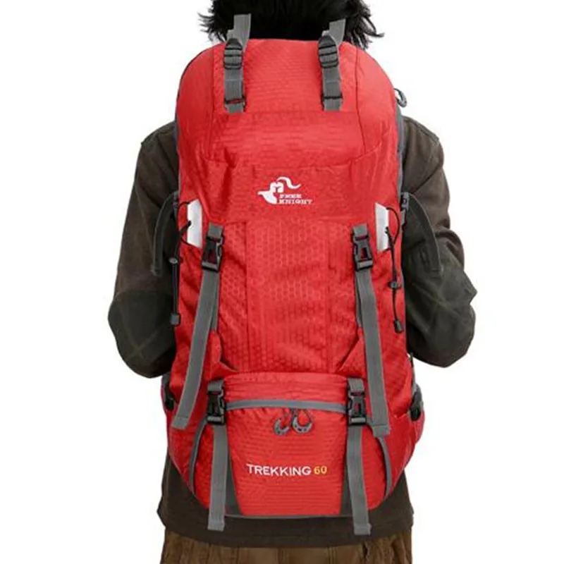 60L Man&Woman Hiking Camping Backpacks Waterproof Hike Travel Outdoor Bag For Climbing Trekking Sports Rucksack Bags Rain Cover 3
