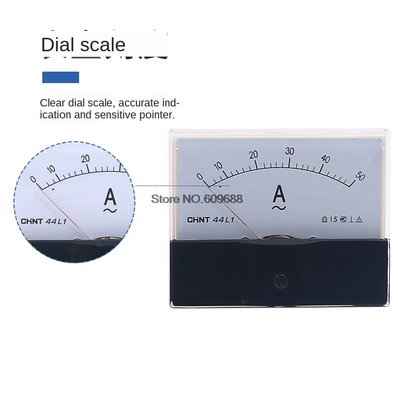 Fielect 44L1 AC 0-1KV Analog Panel Voltage Gauge Volt Meter 1.5% Error  Margin