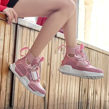 

Women Casual Shoes Scarpe Donna Unisex Plus Size 44 Sneakers Tenis Luxury Shoes Women Designers High Top Zapatos De Mujer 2019