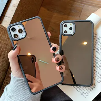 

Luxury Mirro Bumper Frame Phone Case For iPhone 11Pro Max XR XS Max X 8 7 6 6S Plus Soft Silicone Shockproof back Cover