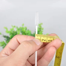 10 шт./лот, портативная удобная щетка для детских бутылочек, тестовые трубки, щетки из нержавеющей стали, соломинки, чистящая щетка для продажи