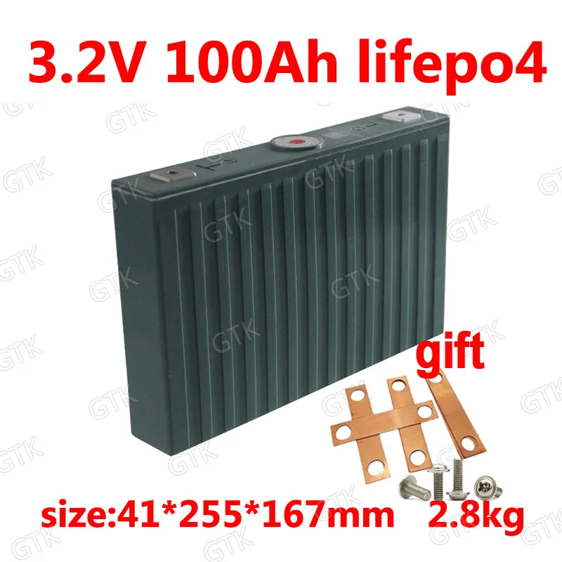 4 шт. GTK 3 2 v 100Ah lifepo4 батарея заряжаемая для DIY 12V 48V 200AH Golf Cart Солнечная энергия RV
