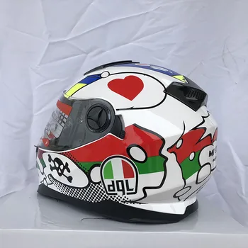 

Racing Moto Helmets Motorcycle Motorbike Flip Up Modular Helmet Double Visors Full Face Riding Helmet Capacete