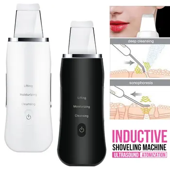 

Ultrasonic Skin Scrubber Deep Facial Cleaner Machine Peeling Shovel Face Pore Cleaner Face Skin Scrubber Face Lift Machine