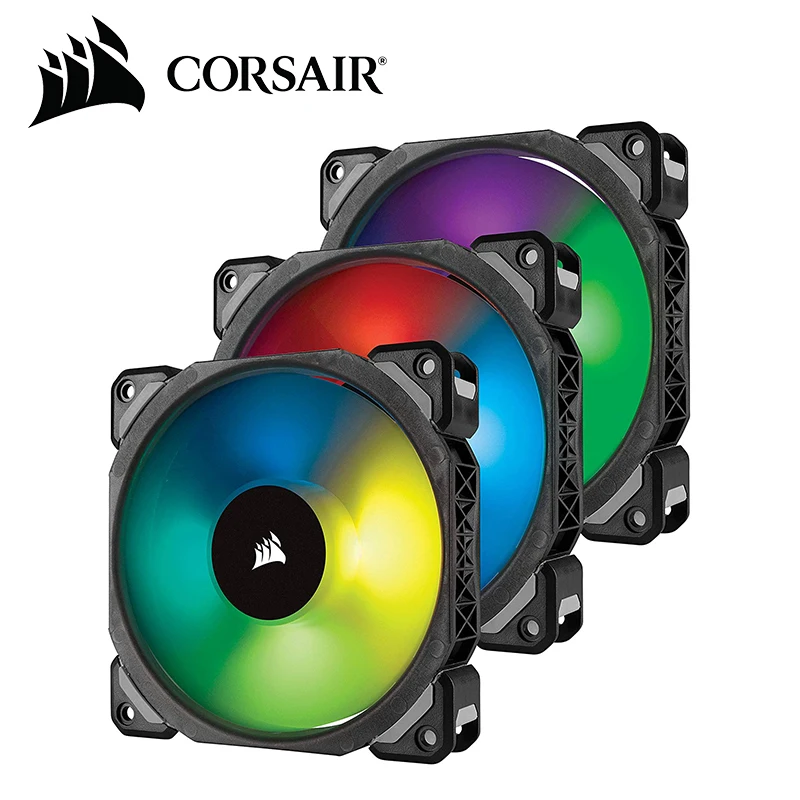 Corsair ML120/ML140 PRO RGB 120 мм 140 мм Премиум магнитная левитация RGB светодиодный PWM вентилятор