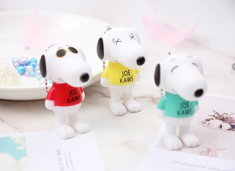 Корейский стиль мода мультфильм женский брелок для ключей кольцо цепь шнур Простой автомобильный висящий орнамент торт украшение подарок кто