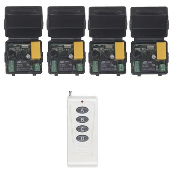 

Exhibition hall lighting remote control switch AC220V split 1 control 4 power remote control switch controller control solenoid
