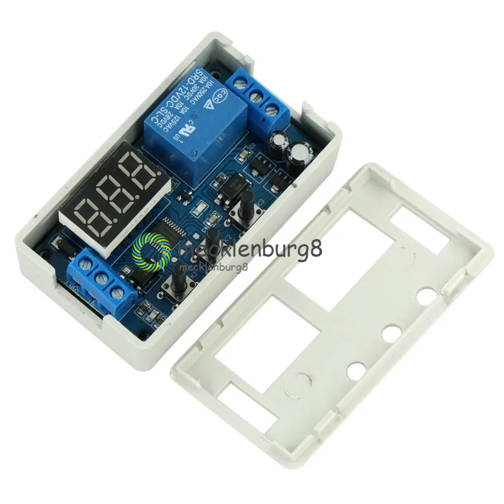 12V Digital Display LED Delay Timer Control Switch Relay Module