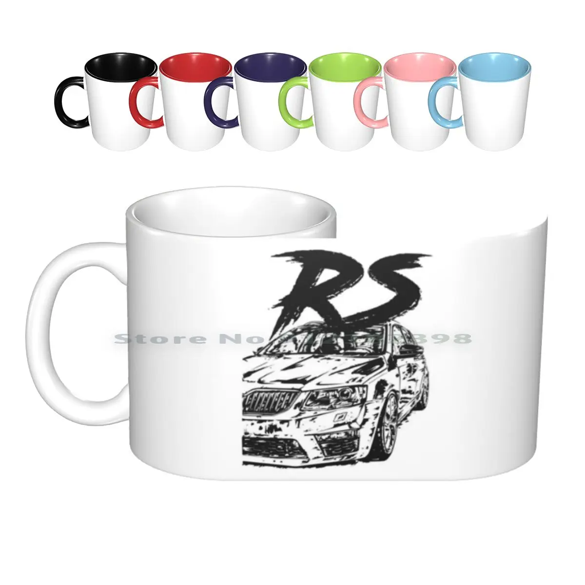 Octavia Rs & Quot; Stile Sporco Tazze In Ceramica Tazze Da Caffè Tazza Da Tè Al Latte Octavia 3 Rs Octavia 3 Rs Octavia 3 Rs