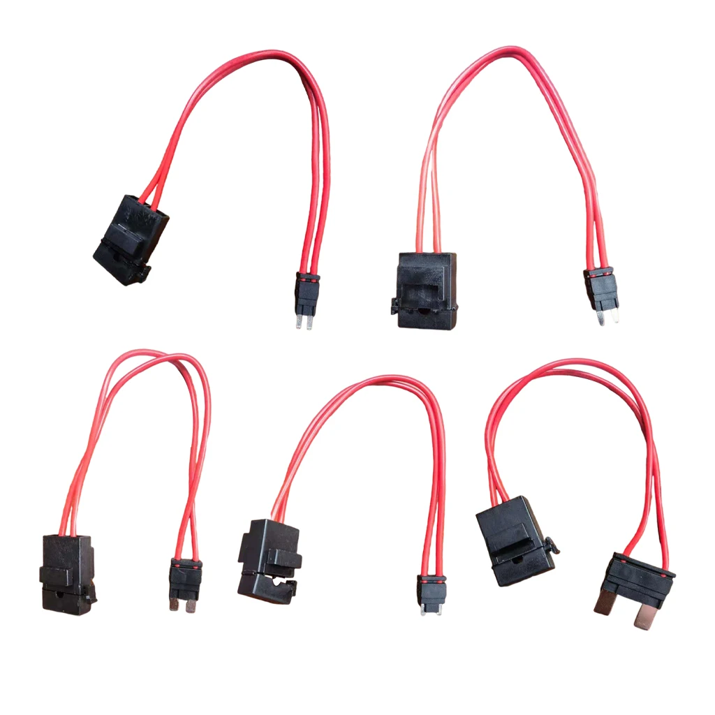 

Automobile Two Pin Power Take-Off Current Collector Plug Harness Fuse Adapter, 200mm Long