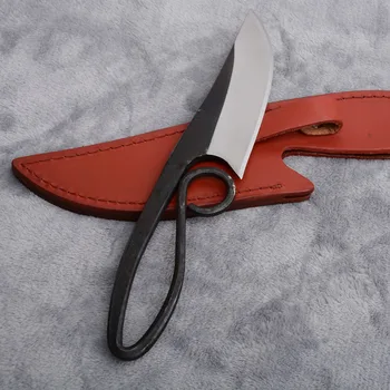 

Handmade Fixed Blade Knife Whole Steel Tactical Camping Hunting Survival Rescue Military Utility EDC Tools Leather Case