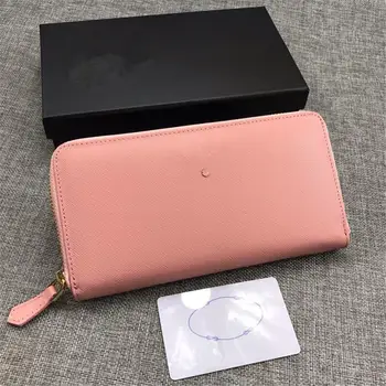 

aliwood New Fashion Women Wallets Brand Letter Long Tri-fold Wallet Purse Fresh Leather Female Clutch Card Holder Cartera Mujer