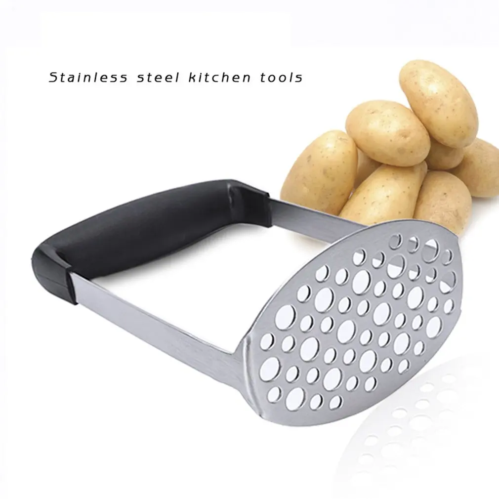 Stainless Steel Potatoes Mud Pressure Mud Machine Potato Masher Ricer Fruit Vegetable Tool Kitchen Gadgets Accessories
