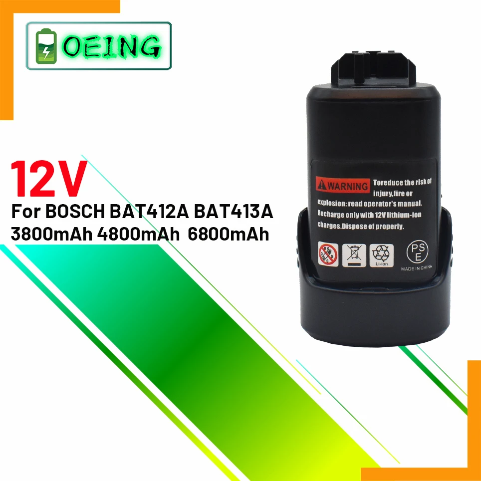 Новый Bat411 10 8 v-12v 3800 мА/ч литий-ионный перезаряжаемый аккумулятор forBosch bat412a bat413a