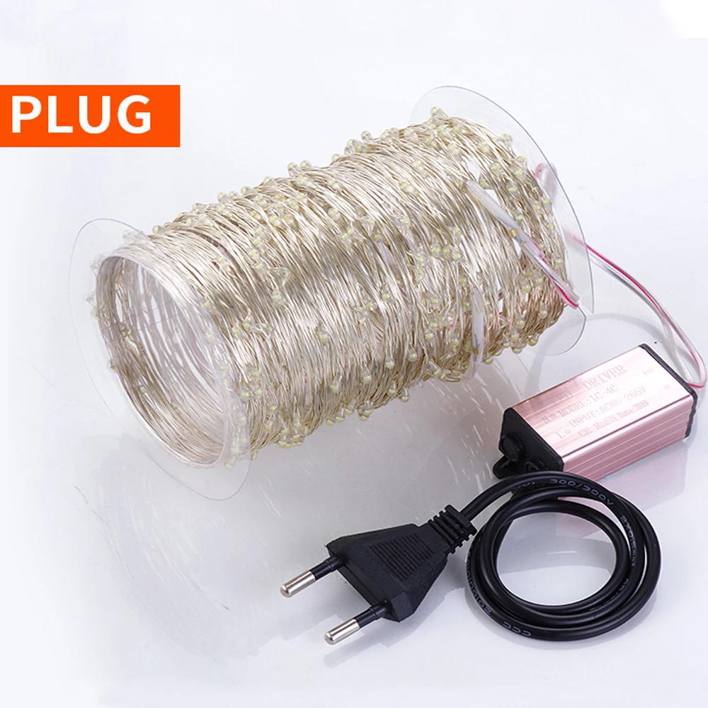 Led Fairy светильник s AC85V 265V теплый белый холодный с разъем гирлянды светодиодные