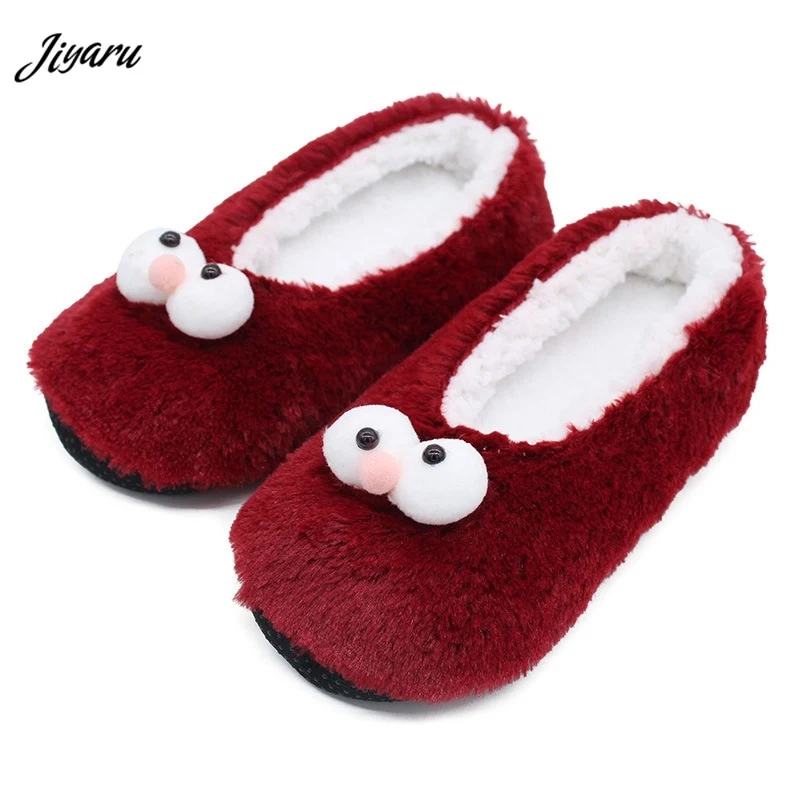 Jiyaru/новые милые зимние тапочки; теплая домашняя обувь; удобные плюшевые тапочки; женская домашняя обувь; нескользящие домашние тапочки