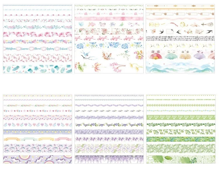 10 шт./лот 2 м Фольга Сделай Сам лента для декорации Washi Скрапбукинг клейкую ленту наклейки Скрапбукинг Washitape стиральная лента 024042