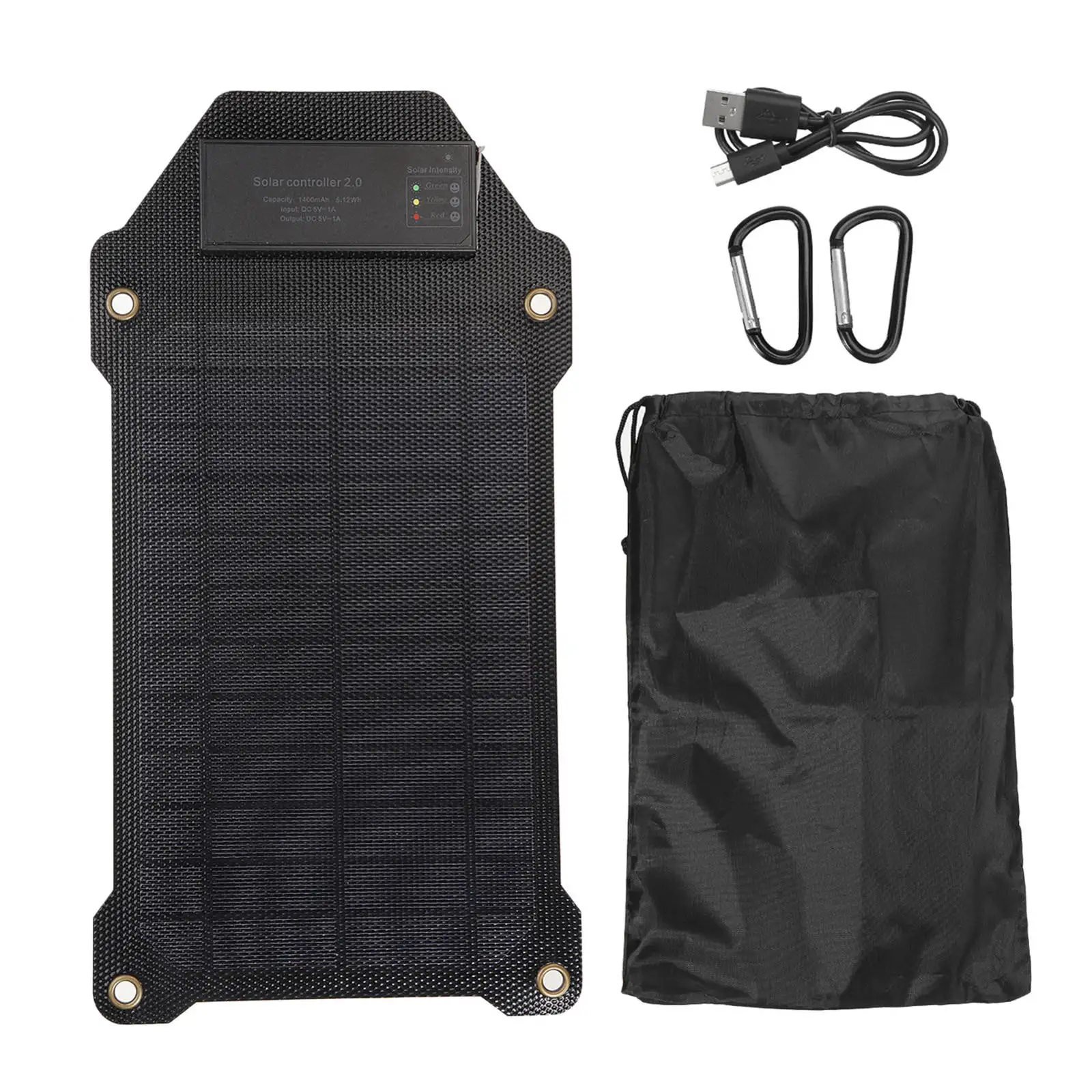 10W Solar Charger 5V/1A with USB Port High Efficiency Panel Kit for Cell Phone RV Trip | Электроника
