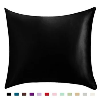 

Colorful Fabric Silky Satin Hair Beauty Pillowcase Standard/Queen 1PC