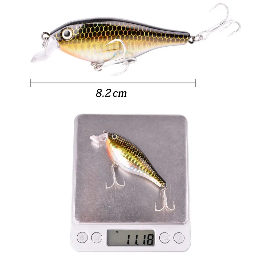 1 шт. Vib Topwater Painting Crankbaits пластиковые рыболовные приманки 8,4 см/11 г VIB приманка для окуня 6 цветов рыболовные снасти на пескаря