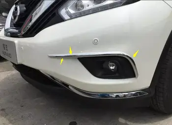 

Lapetus Front Fog Lights Lamps Eyelid Cover Trim 2 Pcs Fit For Nissan Murano 2015 2016 2017 2018 ABS Auto Accessories