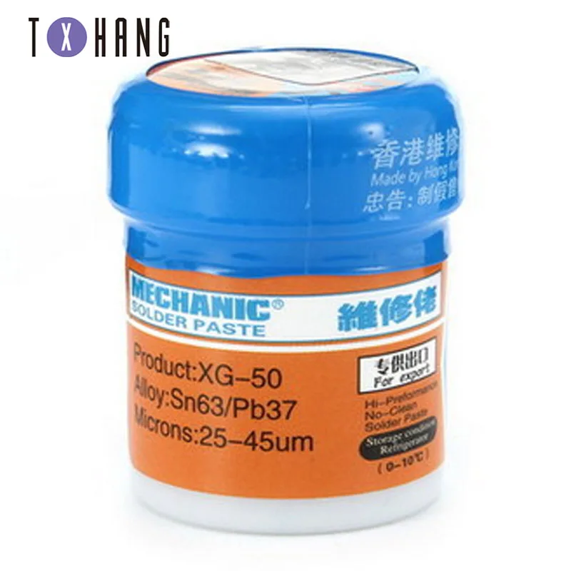 XG 50 (XG 500) 35 г MECHANIC Reparing паяльная паста Sn63/Pb37 25 45um|paste|paste solderp p |